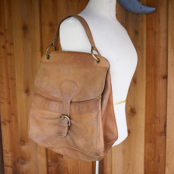 Vintage Marni 100% Leather Medium Size Brown Hobo Satchel Purse Made In Italy - Picture 1 of 17